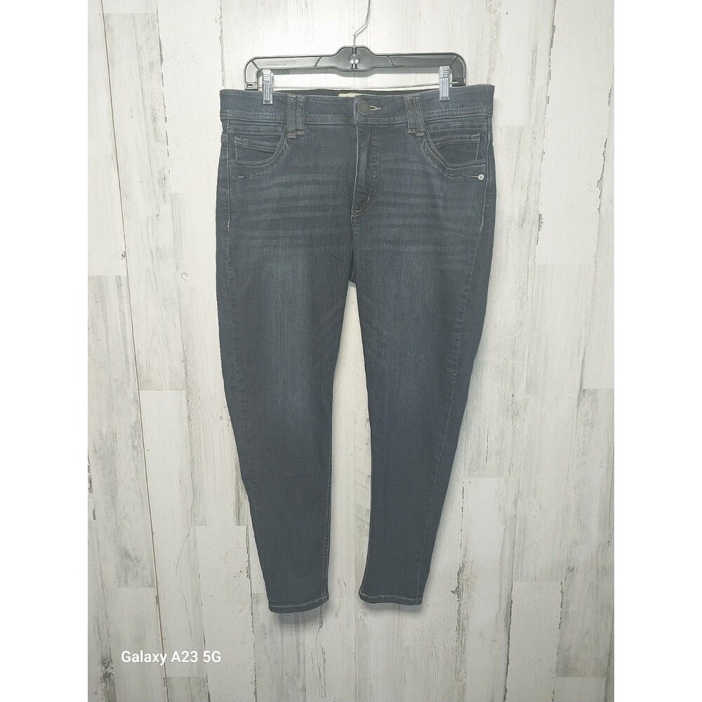 Democracy Women's Ab Technology Skinny Jeans Size 12 Dark Wash Denim Mid Rise